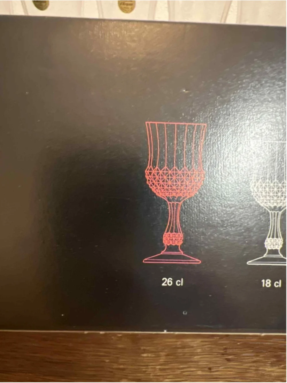 Cristal d’Arques Ancenis 26cl Lead Crystal Wine Glasses Set of 6 NEW NIB France
